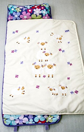 Soho Nap Mat For Toddlers Lavender Sheep With Pillow And