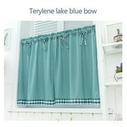 HDWUEN Rustic Curtains Floral Tier Curtains Farmhouse Cafe Small Window Curtains Half Window Curtains for Living Room Bathroom