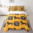 thumbnail image 2 of Feelyou Kawaii Dachshund Bedding Comforter Set 7-Piece, Woof Dog King Bedding Sets, Cartoon Animal Lover Bed Sheets, Super Cozy Room Decor, 2 of 7