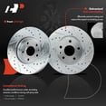 thumbnail image 5 of A-Premium Front and Rear Drilled and Slotted Disc Brake Rotors + Ceramic Pads Kit Compatible with Select Chevy Models - Cruze 2011-2016, Cruze Limited 2016, Sonic 2013-2016, 12-PC Set, 5 of 6
