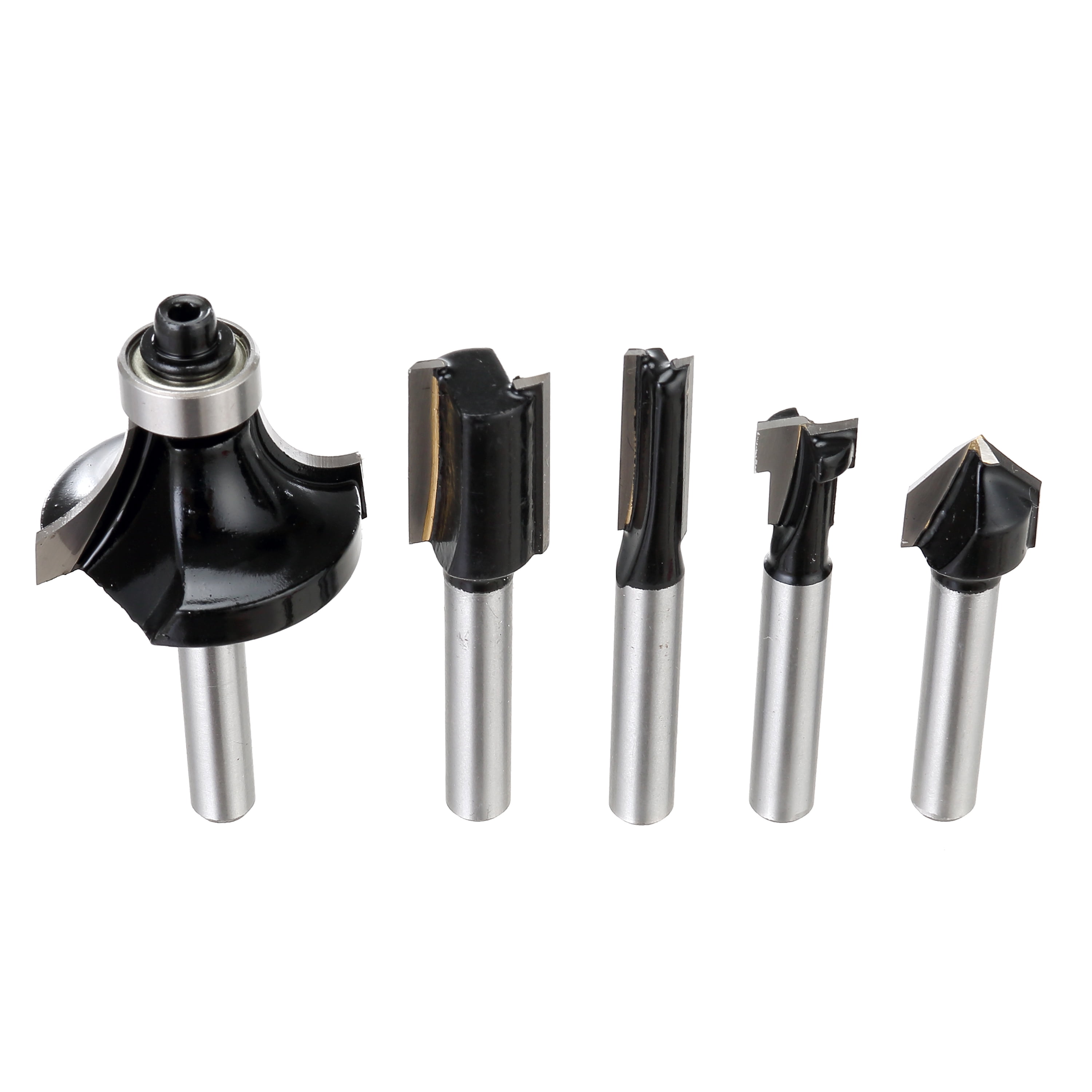 Hyper Tough 5 Piece Carbide Router Bit Set
