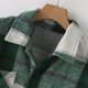 thumbnail image 4 of pstuiky camisa de manga larga para hombre, Camisa tipo cárdigan de manga larga con solapa y botones con estampado a cuadros informal para hombre. top de hombre xl, 4 of 8