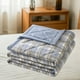 thumbnail image 4 of Edredón de verano de algodón lavado, manta delgada de aire acondicionado en relieve, manta de franela suave multiusos para sofá cama dormitorio, 39x59 pulgadas, lavable a máquina, liviano 1.1 lb, 4 of 6