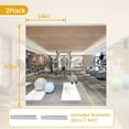 thumbnail image 4 of Swafrrt Home Gym Fitness Mirror Wall Mirror, 63X24 inch-2PCS, Tempered Glass Frameless Full Length Mirror Yoga Mirror, 4 of 11
