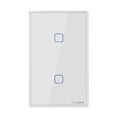 thumbnail image 1 of T0US2C-TX 2 Gang Smart WiFi Wall Light Switch APP/Touch Control Timer Standard Panel Smart Switch Compatible with Home/Nest &, 1 of 7