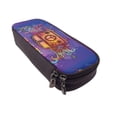 thumbnail image 6 of Picia Peace And Love Pattern Large Capacity PU Leather Pencil Case Organizer Pen Marker Holder Double Zipper Storage Bag Big Pencil Pouch for College Office, 6 of 6