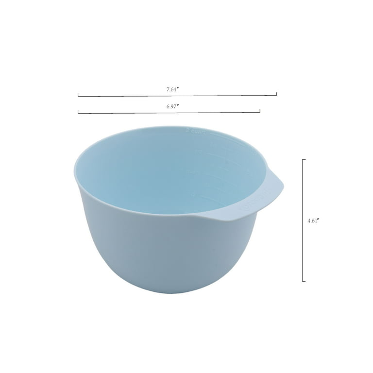 Large 3.4 Litre Plastic Mixing Bowls. In Pink Colour Green Or Blue Bowls