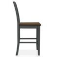 thumbnail image 4 of Furniture of America Donia Wood Counter Chair- Set of 2, Antique Gray, 4 of 7