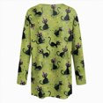 thumbnail image 6 of Towmus Women Halloween Long Sleeve Cardigan Cute Print Knitting Cardigan Long Sleeve Open Front Knitted Sweater Outwear Coat Tops, 6 of 6