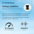 thumbnail image 3 of CableWholesale 6-Strand Fiber Indoor/Outdoor Fiber Optic Cable, Multimode, OM1 62.5/125 Micron, Black, Riser Rated, Spool, 1000 feet, 3 of 7