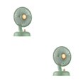 thumbnail image 4 of Ounissouiy Ventilador de carga portátil recargable, ventilador de con cabezal oscilante, aire acondicionado, ventiladores de refrigeración, Type3 NO3, 4 of 6