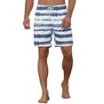 thumbnail image 5 of INSPIRAR CHIC Pantalones de baño de verano para hombres con patrón de teñido anudado, cintura elástica, 32 multicolores, 5 of 5