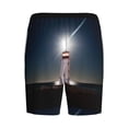 thumbnail image 4 of Picia Peggy's Cove Lighthouse Pajama Shorts for Men, Men's Pajama Bottoms, Sleepwear,Short Pajama Pants-XX-Large, 4 of 9