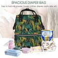 thumbnail image 2 of Ratiio Jungle Leopard Yellow Mummy Backpack - Waterproof Twill Canvas, Large Capacity Diaper Bag with Multiple Pockets and Adjustable Straps, 2 of 5