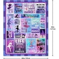 thumbnail image 3 of Dance Gifts Best Dance Recital Gifts for Girls Dance Gifts Unique for Teen Girls, Teachers Dance Competition Gifts Dance Gift on Birthday Thanksgiving, Christmas Blanket 50X40in, 3 of 7