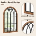 thumbnail image 2 of Spaco Arched Window Finished Mirror with Back Board-Natural, Mirrors for Wall, 2 of 6