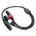 thumbnail image 4 of Cable XLR hembra de 5 pines a XLR hembra doble de 3 pines NikouMX, 4 of 8