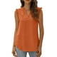 thumbnail image 1 of Txlixc, camisetas sin mangas de verano para mujer, sin mangas, lisas/flores/hojas, camisas de encaje con cuello en V, chaleco informal suelto para mujer Txlixc  Estilo de ocio, 1 of 5