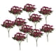 thumbnail image 4 of 10 paquetes de flores de seda artificiales para centros de mesa, decoración exterior. Rosa roja, 4 of 9