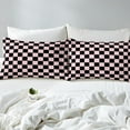 thumbnail image 3 of Erosebridal Teens Lattice Checkerd Duvet Cover King,Buffalo Plaid Comforter Cover King,Teens Bedroom Decor,Reversible,3 Pieces(No Comforter), 3 of 7