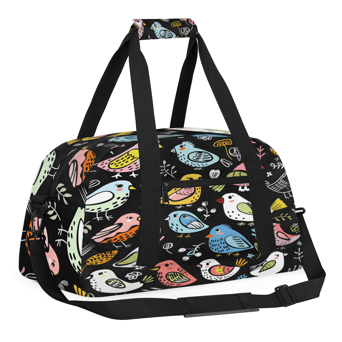 Herdesigns Birds Sports Duffle Bag for Women & Men, Gym Bag Dance Bag Overnight Bag Carry On Weekender Travel Bag