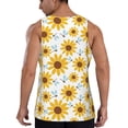 thumbnail image 3 of Fotbe Sunflowers Pattern Men's Quick Dry Workout Tank Top Gym Muscle Tee Fitness Bodybuilding Sleeveless T Shirt Breathable Workout Shirt-Medium, 3 of 9