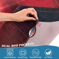 thumbnail image 4 of Glowing Lightning Curtain Valance for Windows, Rod Pocket Valance Window Treatments 1 Panel Short Curtains for Kitchen Windows Bathroom Bedroom 54 x 18 inch Home Decor, 4 of 6