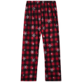 thumbnail image 6 of PJ's & Presents Boys' Christmas Pajamas - 2 Piece Plaid Flannel Coat Front Holiday Pajama Pants Set, 6 of 7