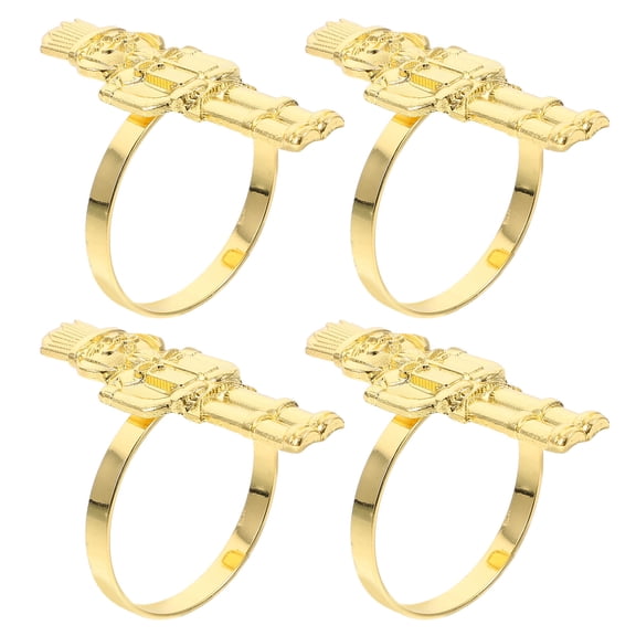 TAILTOSS modern napkin rings Napkin Holder Zinc Alloy Napkin Holder Hosts Banquet Events 4pcs