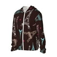 thumbnail image 3 of Goofa Eiffel Tower Printed Women's UPF 50+ Sun Protection Hoodie Jacket Lightweight Long Sleeve Sun Shirt for Women with Pocket Hiking Outdoor-X-Large, 3 of 9