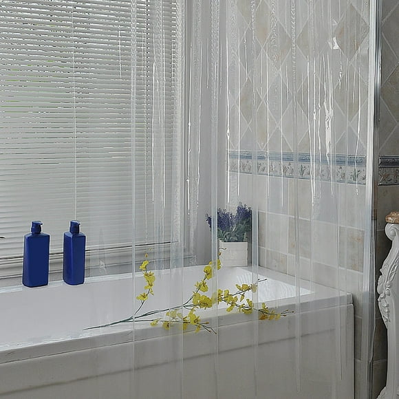 DHGDJ54G Shower Curtain Transparent Shower Curtain Plain Thick Curtain Hotel Solid Color Shower Curtain. Inner Shower Curtains for Bathroom Shower Curtains Teal Fabric Shower Curtain Liner Metal
