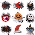 thumbnail image 3 of 2023 nuevo tocado de horquilla de Halloween decoración de fiesta infantil araña calabaza red hilo Clip lateral adorno decoración guías, 3 of 4