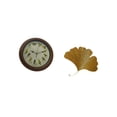 thumbnail image 4 of Reloj De Pared De Hierro Forjado Con Hojas De Ginkgo Y Pájaro Cantor. Elegante Escultura Abstracta Para Sala De Estar, Comedor, Oficina, Hotel Y Restaurante., 4 of 7