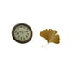 thumbnail image 4 of Reloj de Pared Decorativo con Escultura de Hoja de Ginkgo y Pájaros Cantores Fabricado en Hierro Forjado y Cristal Apto para Hogar Oficinas Hoteles B, 4 of 7