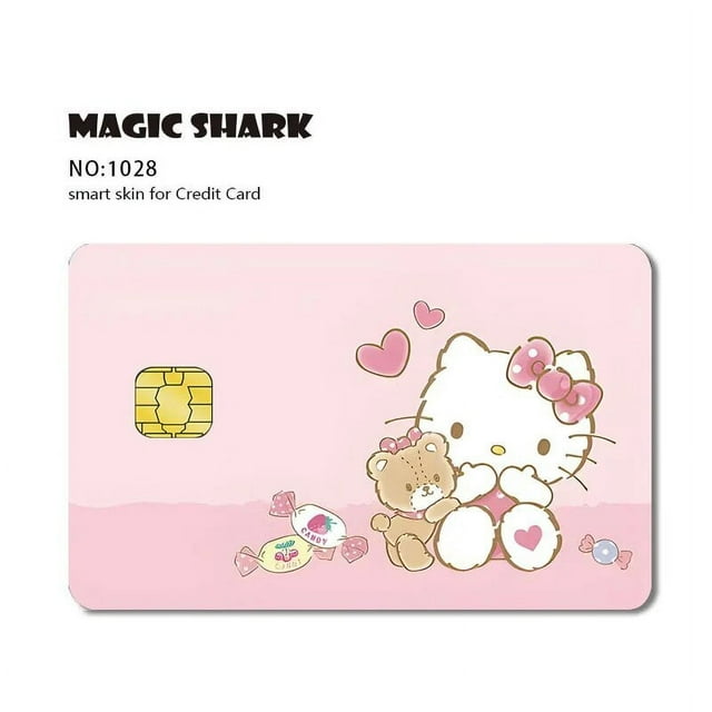New Kawaii Sanrio Hello Kitty Kuromi Melody 2.5D HD Matte 3M PVC Sticker Film Tape Skin for Credit Card Debit Card Sticker Decal