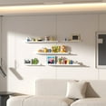 thumbnail image 3 of 5-Pack 36 Inch White Floating Wall Shelves with Picture Ledge, 3 of 6