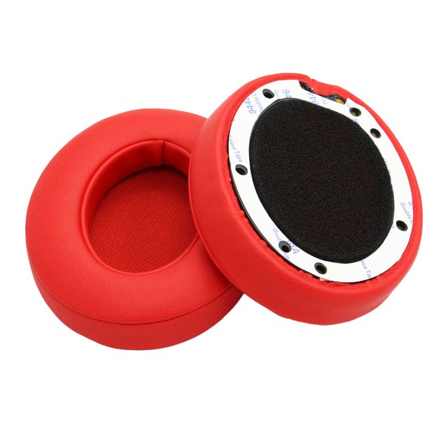 1 Paire de Coussinets d'Oreille pour Casque, Protection Auditive, Remplacement pour Studio 2.0 3.0 Rouge
