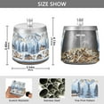 thumbnail image 2 of Yayeee Ashtray with Lid for Cigarette Smokeless Stainless Steel Home Ash Holder, Winter Village, 2 of 7