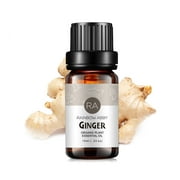 Ginger Essential Oil 100% Pure Organic Therapeutic Grade Ginger Oil for Diffuser, Sleep, Perfume, Massage, Skin Care, Aromatherapy, Bath - 10ML