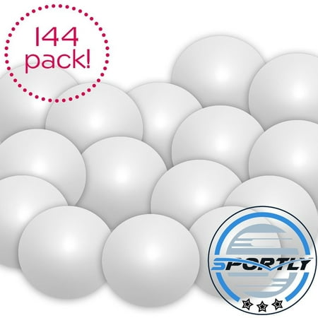Beer Pong Balls, 144 pack, 38mm, Great for Table Tennis & Ping Pong Tournaments, Carnival Games, Parties, By (Best Beer Pong Balls)
