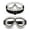 B, variant on Tuscom Motorcycle Helmet Mirror Visor Goggle, Eyepiece with Reflective Shield for Riding, Universal Fit Motorcycle Eyewear Accessory