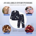 thumbnail image 7 of Bingfone Men's Pajama Set 2 Piece Loungewear PJs, Long Sleeve with Pajama Pants-Galaxy2, 7 of 7