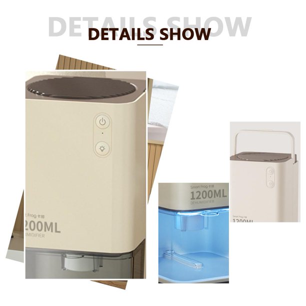 Deshumidificador Light Air 1.2L Secador de aire Noche de ahorro de energía Potente para el hogar