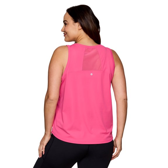 RBX Active Women's Quick Dry Sleeveless Workout Top with Mesh Panels