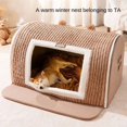 thumbnail image 3 of ZZ Winter Dog Three-dimensional Bear Curved Room Medium and Small Warm Thickened Windproof Cat Litter Large Dog Pet Supplies, 3 of 6