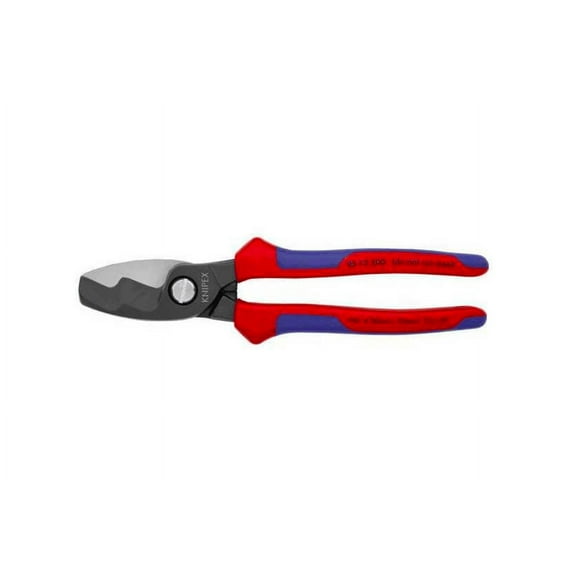 8" Cable Shears, Steel, Multi-Component Grip
