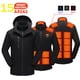 thumbnail image 2 of Chaqueta térmica de 15 zonas para hombre, chaqueta térmica de invierno para mujer, calentador eléctrico USB, chaqueta táctica, chaleco térmico para hombre, abrigo térmico, 2 of 5