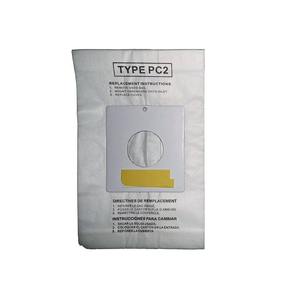 Replacement Part For Sharp Type PC-2 Canister Micro Vacuum Cleaner Paper Bags (3PK 15 Bags) // 843