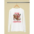 thumbnail image 3 of Cowboy Santa Xmas - Merry Christmas Women's Long Sleeve, 3 of 4