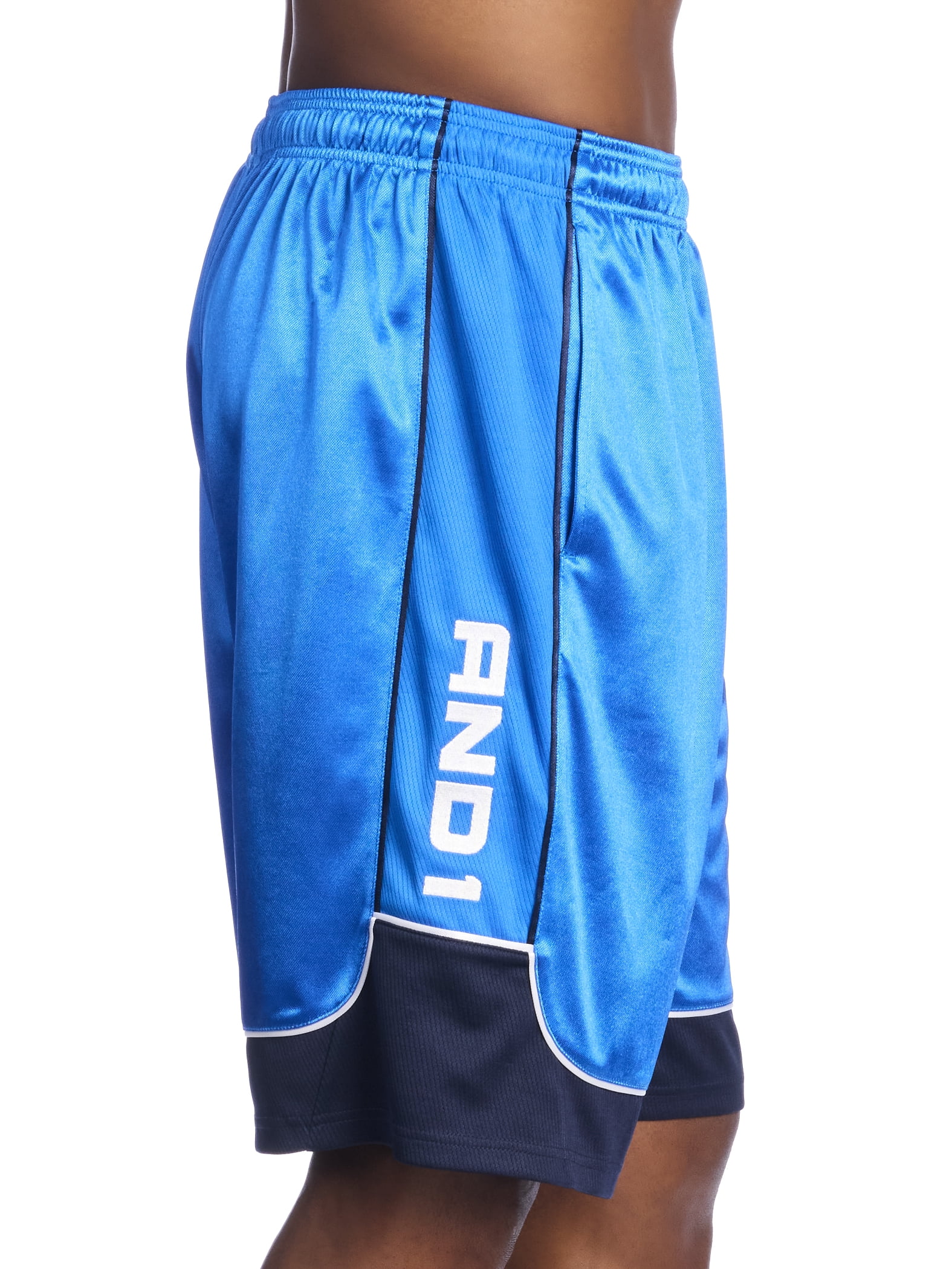 AND1 Men's and Big Men's All Court Short, 11" inseam, up to Size 5XL